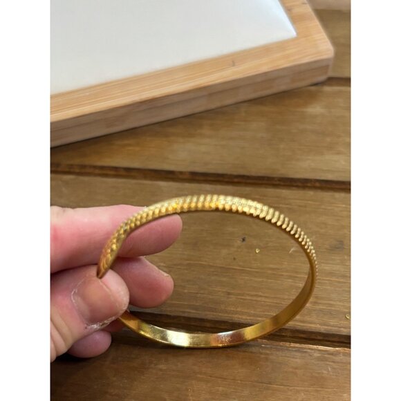Vintage Gold Plated Snake Cuff Bracelet - Picture 5 of 9